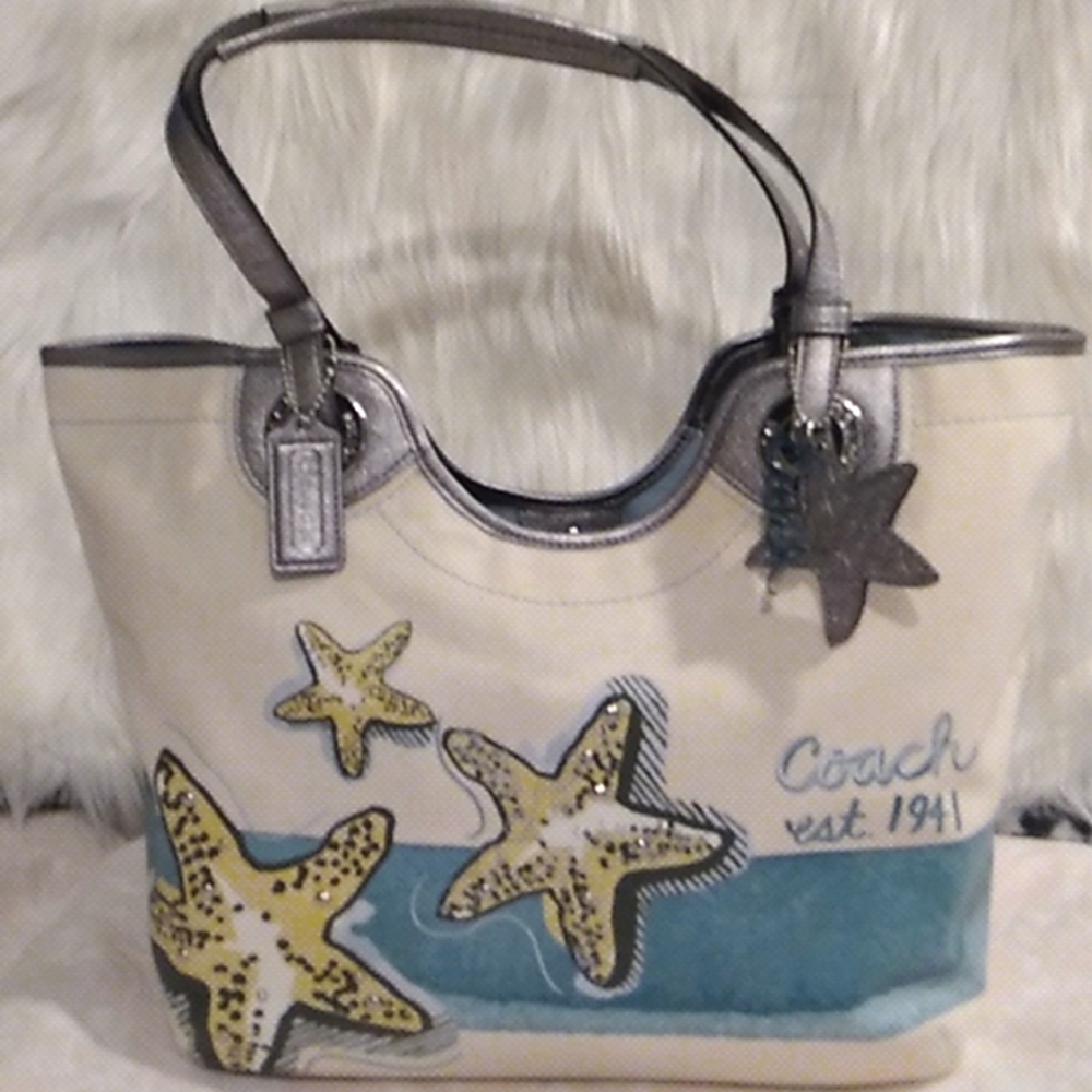 FLASH SALE!! NWOT Authentic Coach Fabric Tote